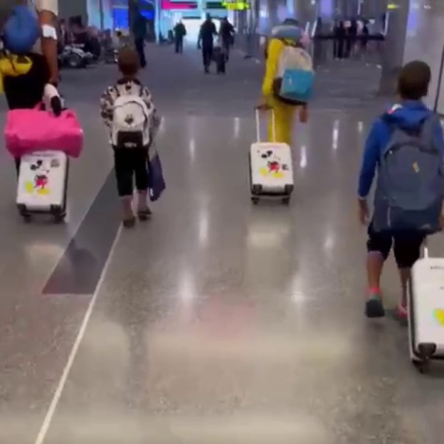 Kids at the airport